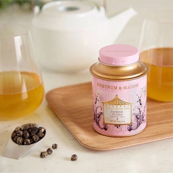 Fortnum & Mason Jasmine Pearls 60g Loose Leaf Empty Tea Storage Tin - Picture 2 of 3